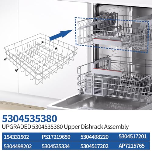5304535380 Replacement Upper Dishwasher Rack for Frigidaire Kenmore Crosley (5304535380)