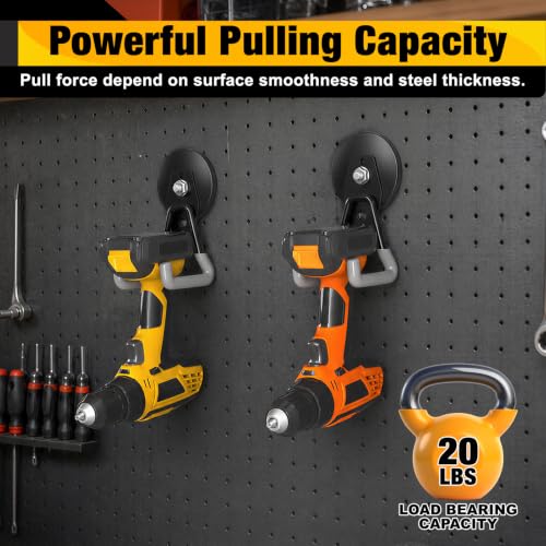 Heavy Duty Storage Magnetic Utility Hooks Large Garage Magnet Hooks with Anti (Gray)