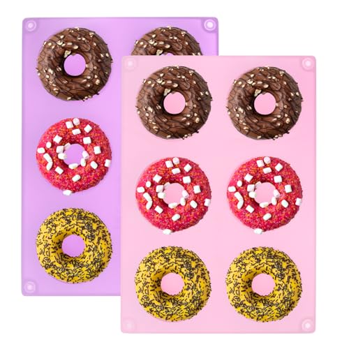 2pcs Silicone Muffins Pan (Purple)