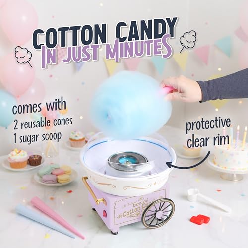 Vintage Hard and Sugar Free Candy Countertop Cotton Candy Maker (Lavender)