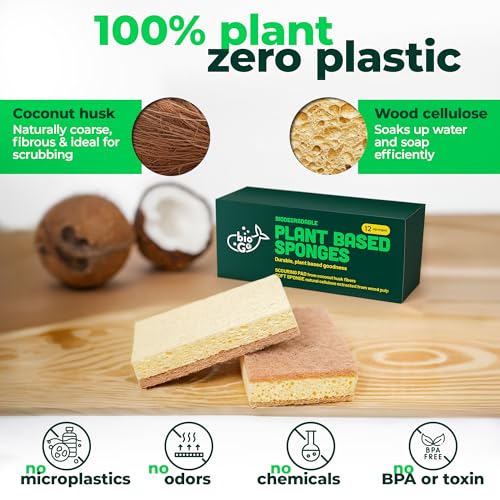 Biodegradable Kitchen Sponges (24 Count)
