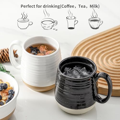 20 oz Coffee Mugs (White & Black)