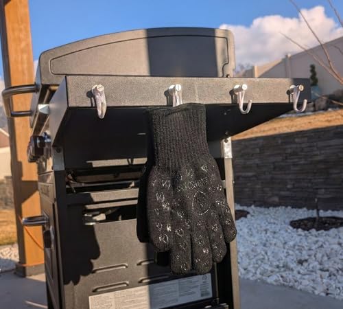 Grill Armor Oven Gloves with Fingers (X-Large Long Cuff / Black)