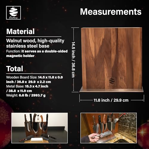 Walnut Magnetic Knife Holder