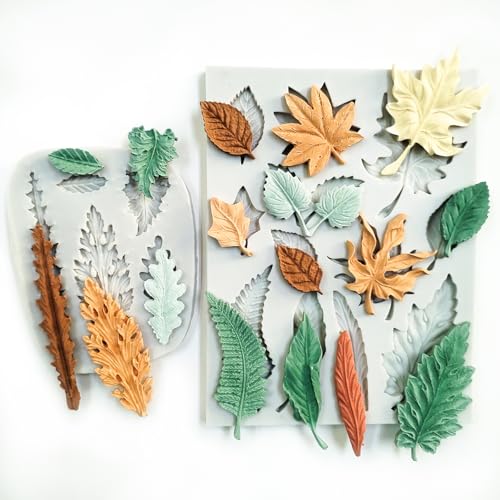 2PCS Leaf Silicone Molds (2pc leaf)