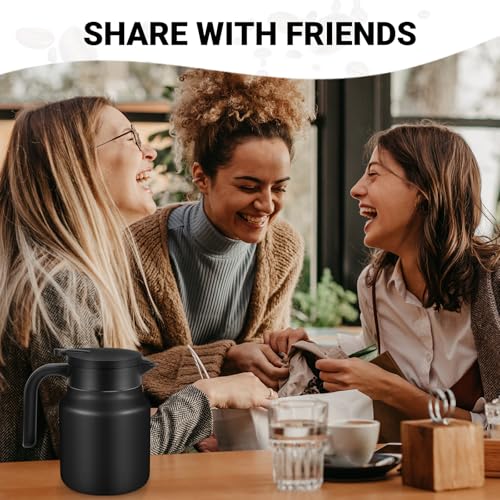 Insulated Coffee Carafe (Black / 34 Ounces)