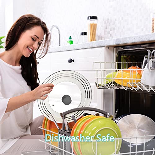 Universal Lid for Pots Pans and Skillets (Round Handle / Gray)