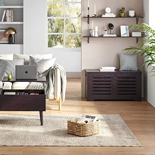 Long Wall Shelves (Espresso / 47.3 Inch)