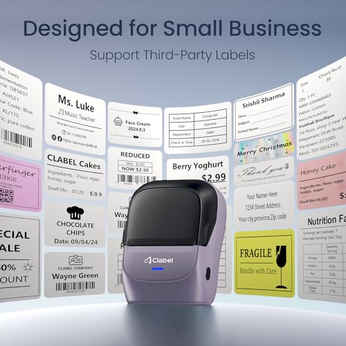 Label Maker Machine with Tape (Purple)
