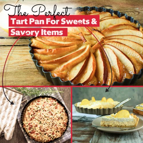 Tart Pan 11 Inch Removable Bottom (11 Inch)