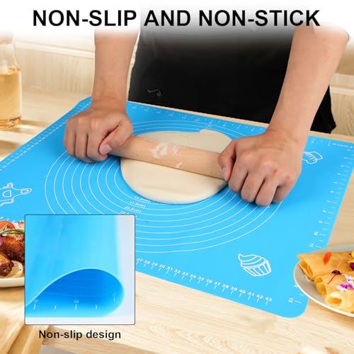Silicone Baking Mat (XL-18''(W)*25''(L) / Blue)