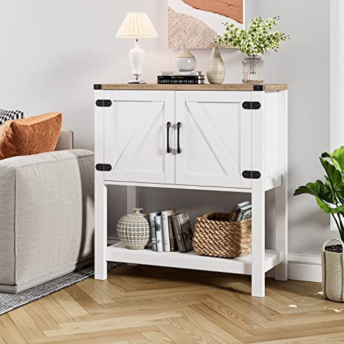 Console Table Coffee Bar Sofa Cabinet (White)