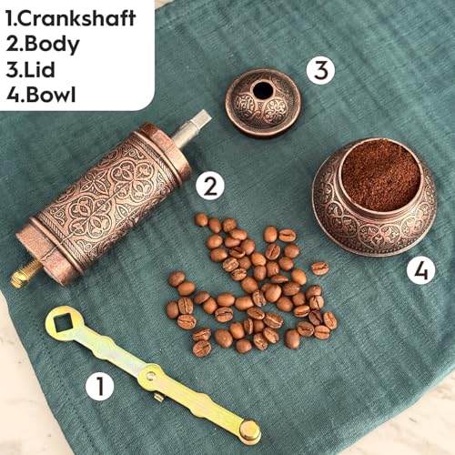 Decorative Manual Coffee Grinder (Copper)