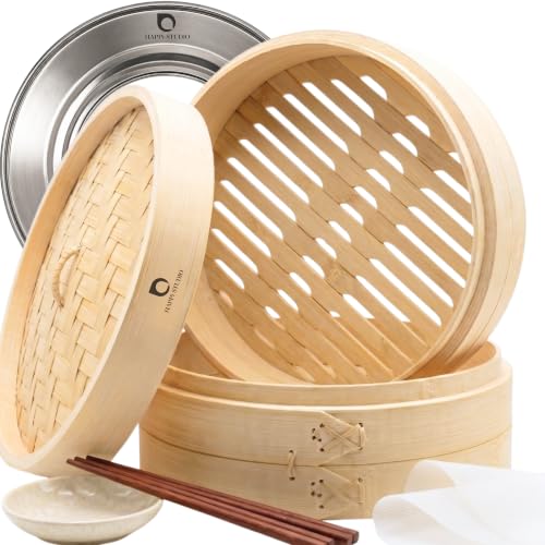 Bamboo Steamer Basket 10 Inch