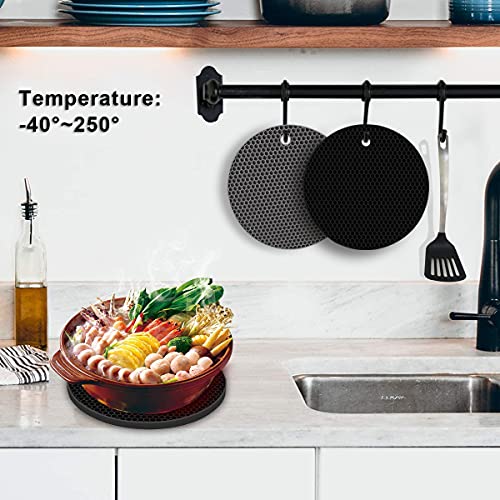 4 Pack Silicone Trivets for Hot Pots and Pans (4 Count)