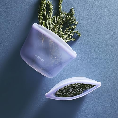Silicone Reusable Storage Bag (Lavender / 2-Cup)