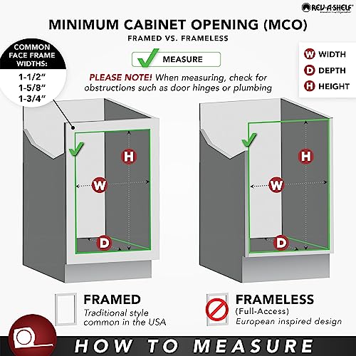 Kidney Shape Dual Shelves (24" W)