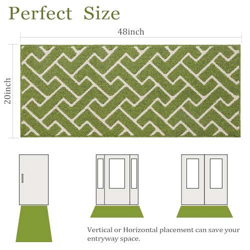 Dirt Trapper Indoor Doormat (Sage Green / 48" x 20" (Rectangular))