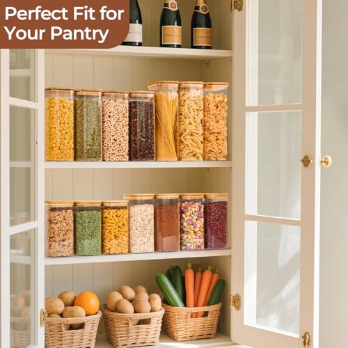 Glass Storage Containers with Lids 1.4 Qt (3 Count)