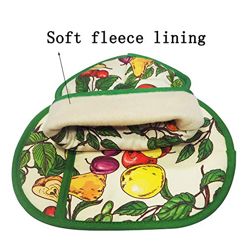 Pot Holders with Transparent Clear Silicone Shell and Nice Friut Flower (Potholders / Fruit Flower)