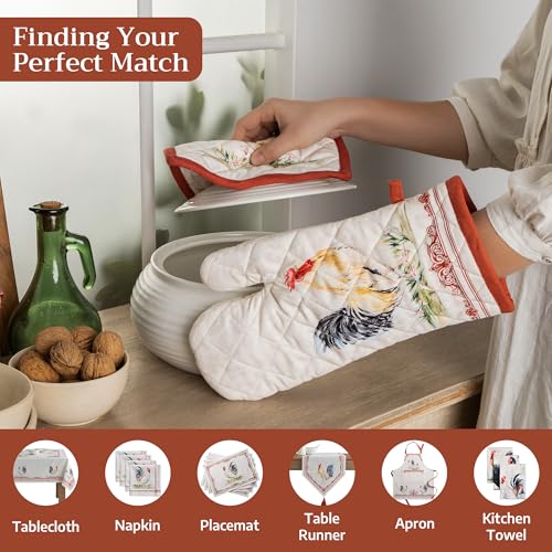 Pot Holders 100% Cotton Potholders (009 - Campagne / 8" x 8" (Pot Holder Pack of 1))