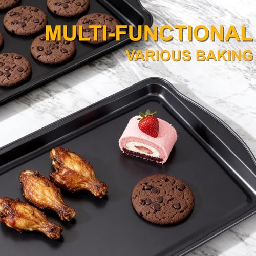 Baking Sheet Set of 3 (3 PCS Baking Pan Set)
