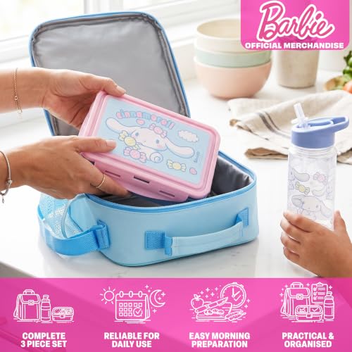Cinnamoroll Girls Lunch Box 3Pc Set (Light Blue Cinnamoroll)