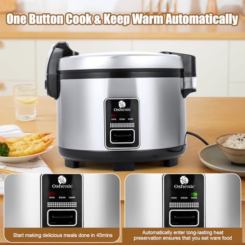 Commercial Rice Cooker & Warmer 84 Cups (15 Liter Rice Cooker)