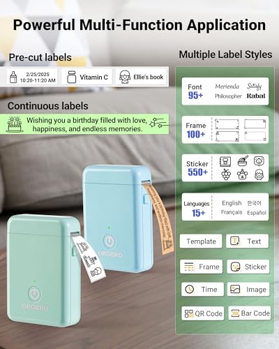 Label Maker Bluetooth Label Maker Machine with Tape
