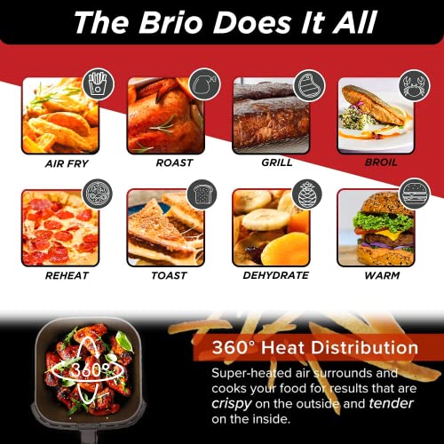 6 quart Brio Healthy Digital Air Fryer with One