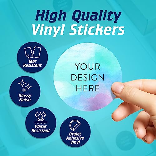Custom Vinyl Stickers Your Image (100 Count)