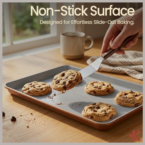 Bakken 8 Piece Stackable Bakeware Set (Gold)