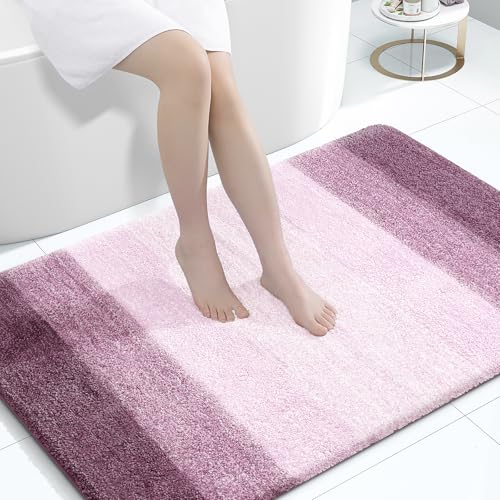Large Bathroom Rugs 60x40 (60" X 40" / Mauve)