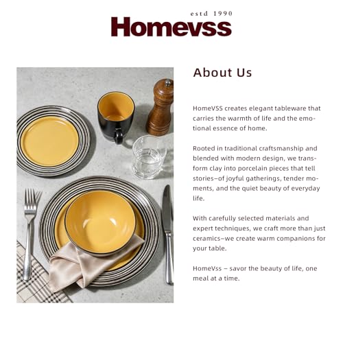 HomeVss 16 Piece Dinnerware Set