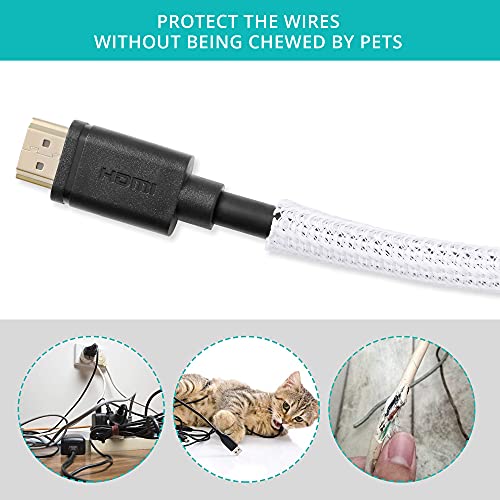 20ft 1 4 inch White Cable Sleeve (20 Foot)