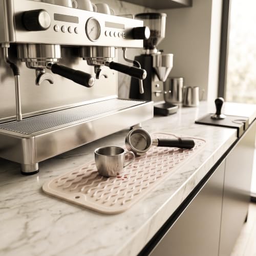 Silicone Dish Drying Mat for Multiple Usage (Tapioca / 17"L x 6"W)