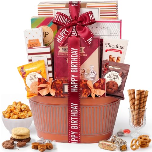 Birthday Gift Basket Wishes with Fun & Enjoyable Snacks