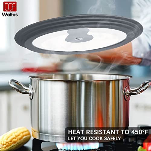 Universal Lid for Pots (9.5 + 10 + 11 inch / Gray)