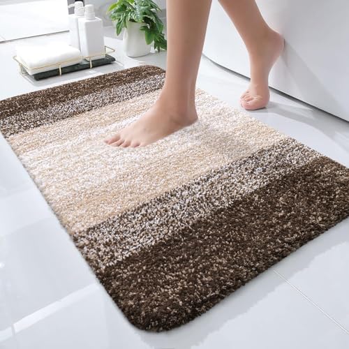 Small Bathroom Rugs 24x16 (24" X 16" / Light Brown)