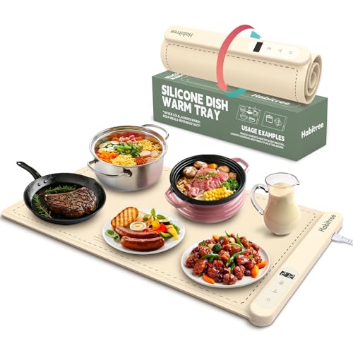 Food Warming Mat (Large 1pack / Cream)