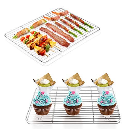 4 Pcs Baking Wire Rack for Cooling (11.6 Inch)