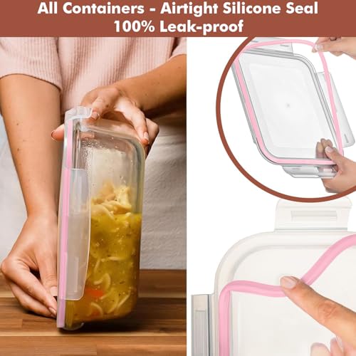 4 PC 1860ml 63 Oz (Pink)