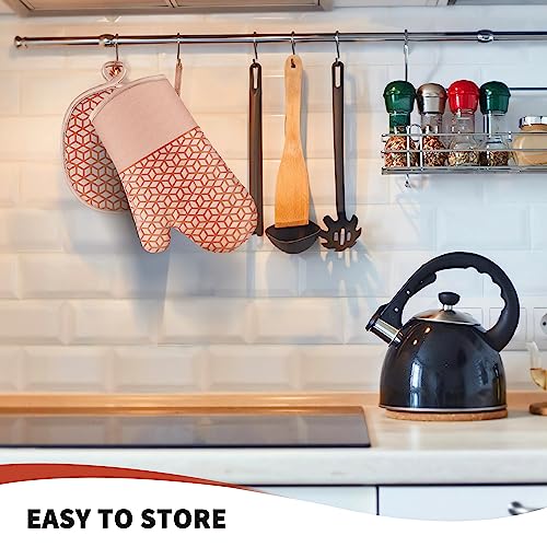 Oven Mitts And Pot Holders Set 6Pcs (Brown)