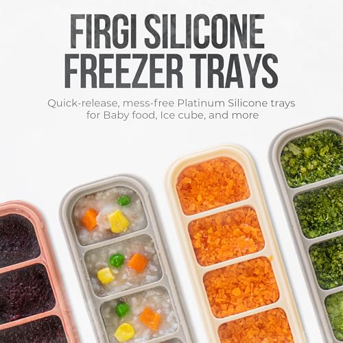Silicone Ice Cube Freezer Tray with Lid (4 Count)