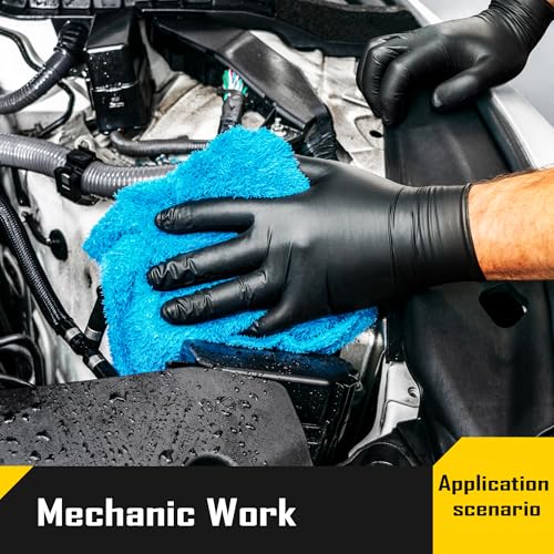 5 Mil Disposable Nitrile Gloves (Large (Pack of 100))