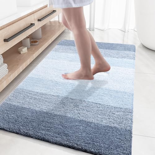 Large Bathroom Rugs 59x35 (59" X 35" / Blue)