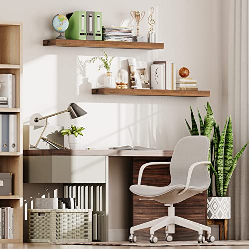 Floating Shelves for Wall (Rustic Brown / 47.2 Inches)