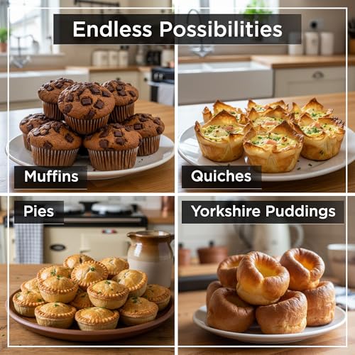 Set of 2 Deep Muffin Pan 12 Cup