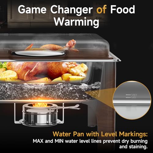 Chafing Dishes for Buffet (Wood Color)