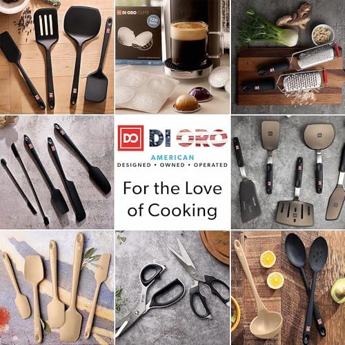 DI ORO Silicone Cooking Spoons (Clay)